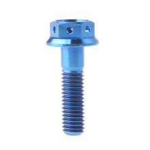 High Quality Corrosion Protection M10  Gr4.8 Gr8.8  Blue Colorful Titanium Hex Flange Head Bolts